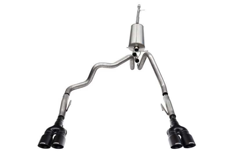 CORSA Performance — Corsa 2022-2024 Chevrolet Silverado 1500 Cat-Back Dual Rear Exit with Twin 4in Black Tips
Exhaust - view 2
