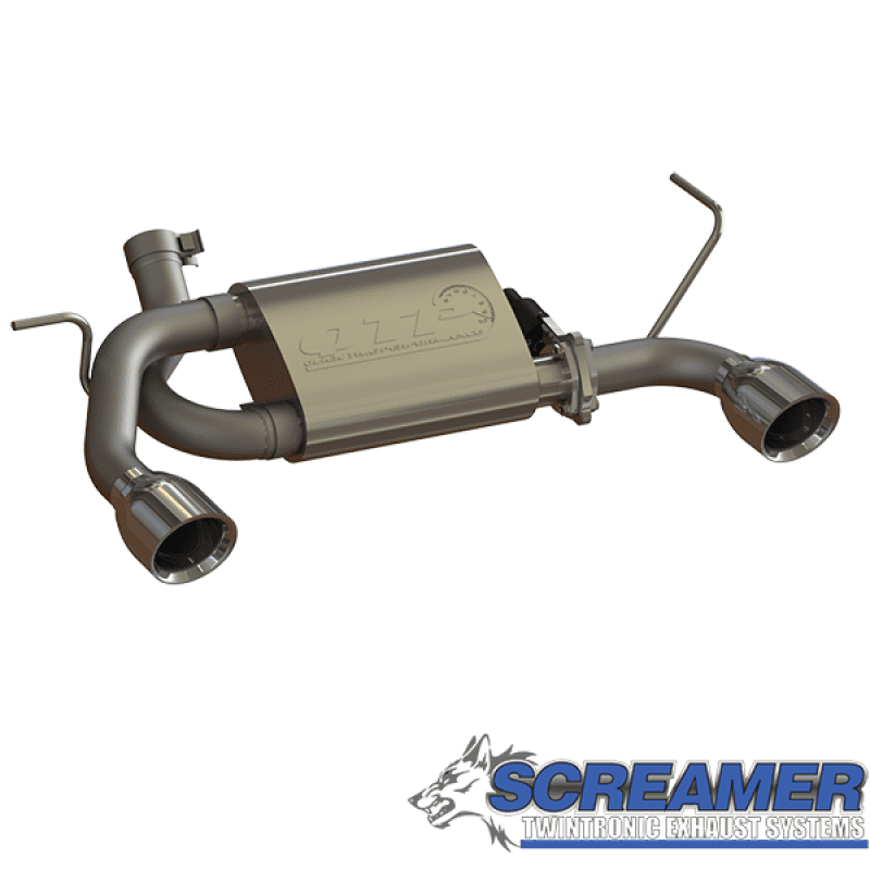 QTP — 2007-2018 Jeep Wrangler JK QTP Screamer Axle Back - view 3