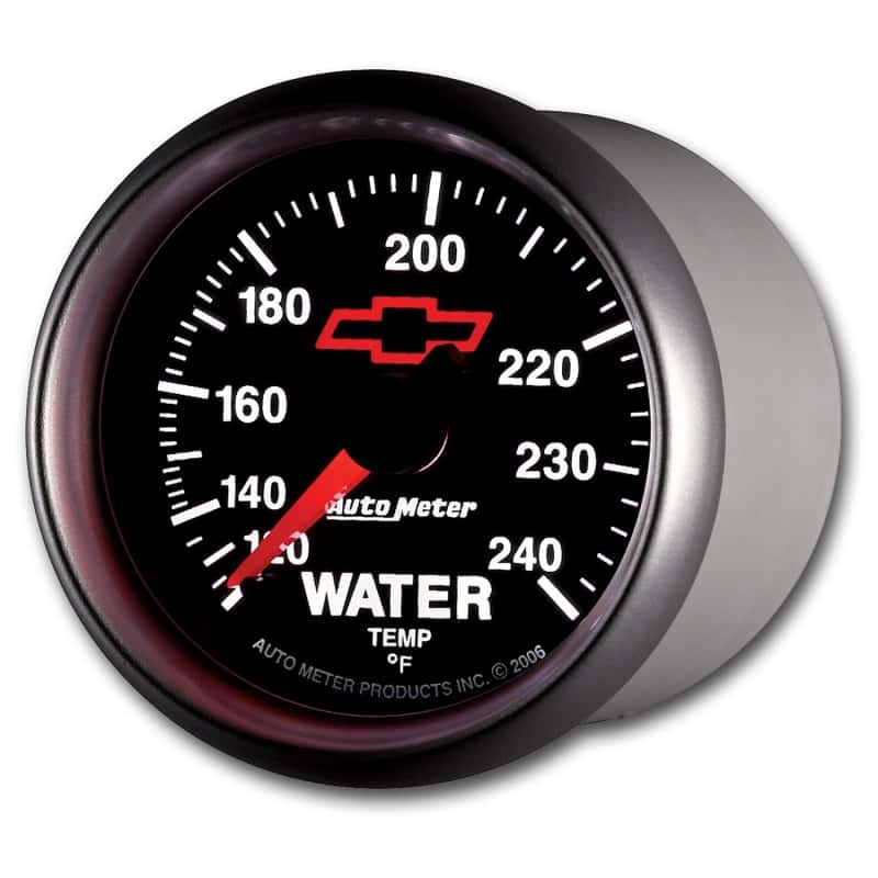 AutoMeter — Autometer Sport-Comp II 2-1/16in 120-240 Deg Mechanical Water Temp Gauge - Bowtie Black
2-1/16" WATER TEMP, - view 12