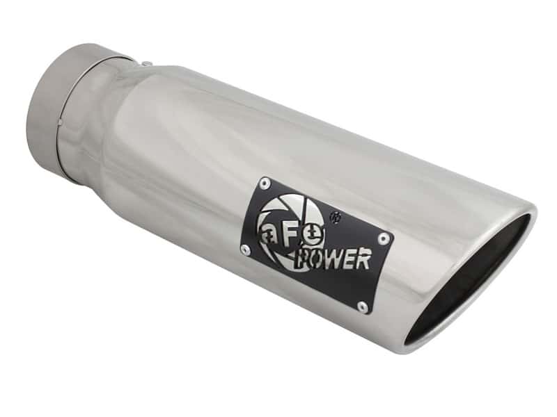 aFe — aFe Diesel Exhaust Tip Bolt On Polished 4in Inlet x 5in Outlet x 15in
Exhaust Tip Polished - view 1