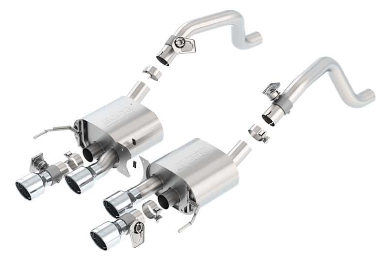 Borla — Borla 14-15 Chevy Corvette C7 6.2L RWD w/AFM &NPP S-Type Dual Round Rolled Center Rear Exit Exhaust
Axle-Back System
ExhstSysKt - view 2