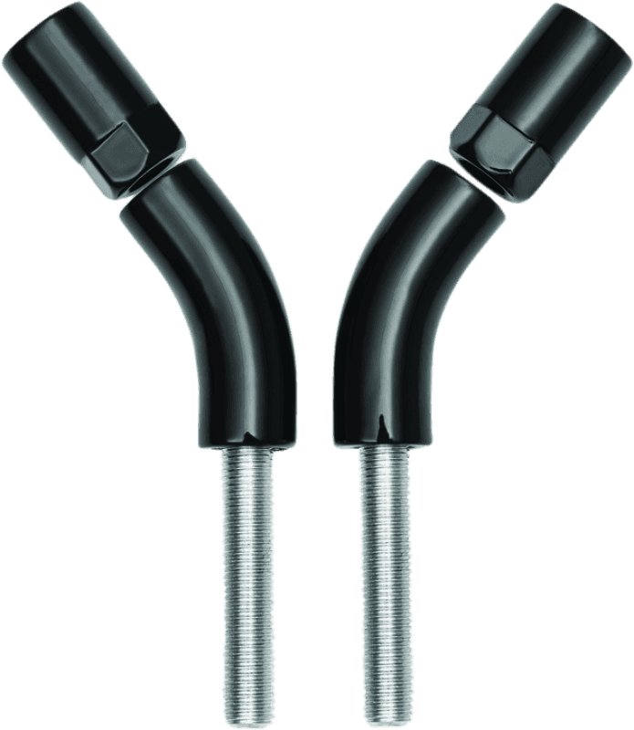 Kuryakyn — Kuryakyn Mirror Stem 3in Outward Extenders Black - view 1