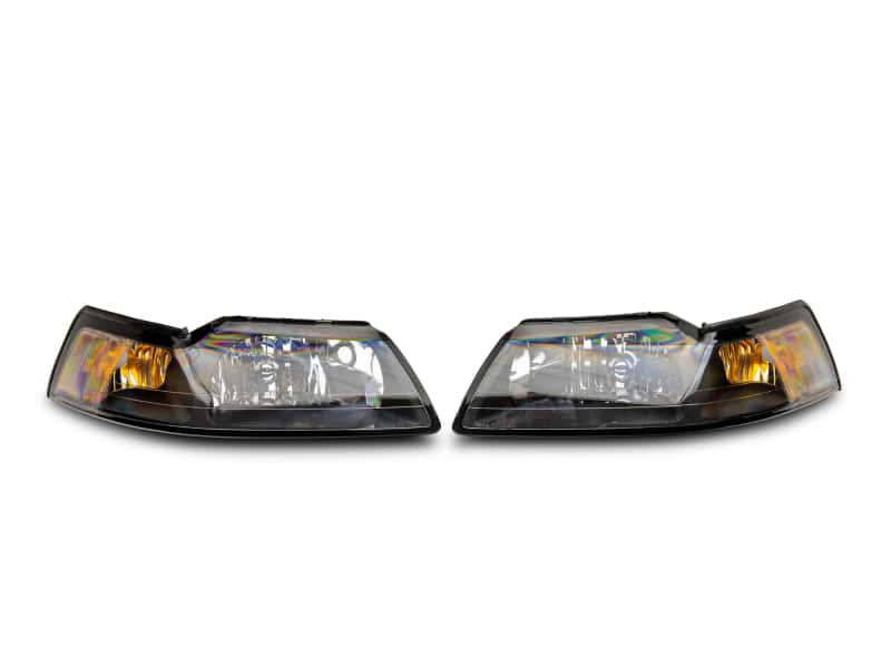 Raxiom — Raxiom 99-04 Mustang Axial Series OEM Style Replacement Headlights- Black Housing (Clear Lens)
Headlights - view 6
