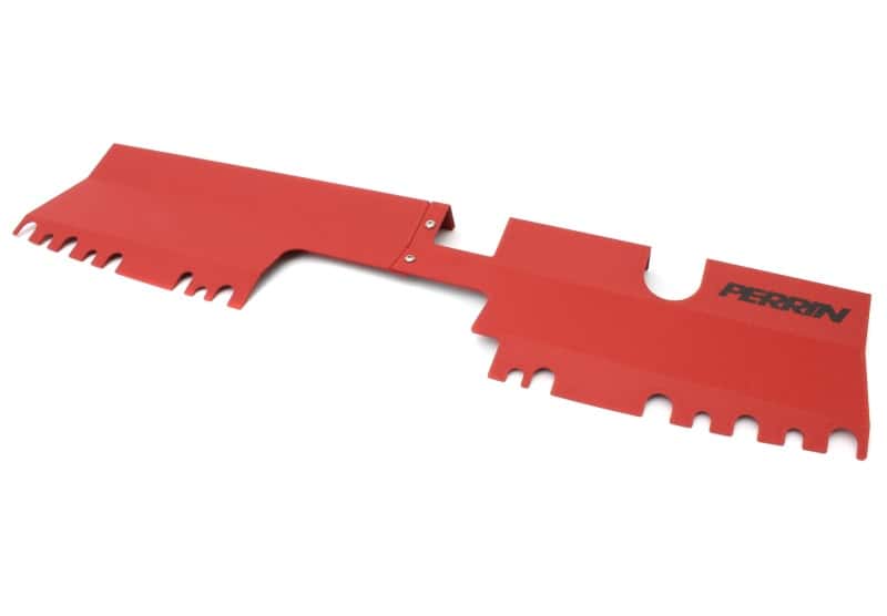Perrin Performance — PERRIN 15-21 Subaru WRX/STI Radiator Shroud (Without OEM Intake Scoop) - Red - view 2