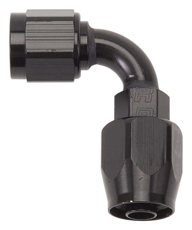 Russell — Russell Performance -4 AN Black 90 Degree Full Flow Hose End
Hose Fitting - view 3