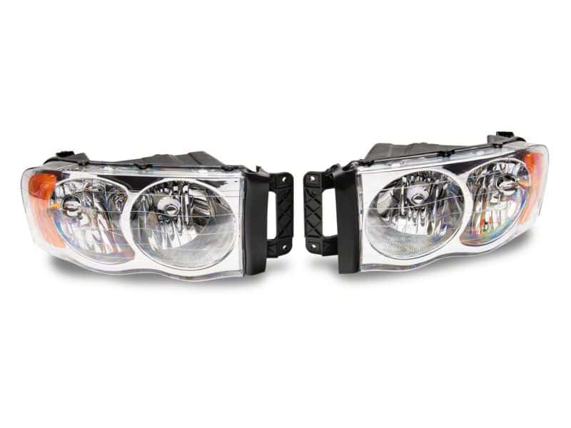 Raxiom — Raxiom 02-05 Dodge RAM 1500 Axial Series OEM Style Rep Headlights- Chrome Housing (Clear Lens)
Headlights - view 2