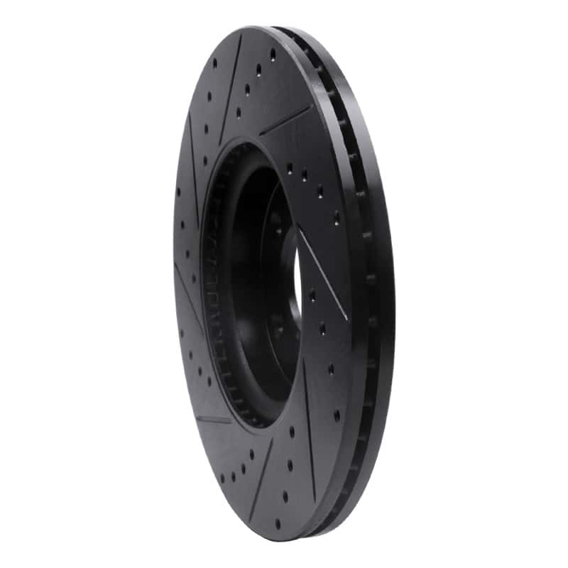 R1 Concepts — R1 07-13 Mazda 3 Front Right Drilled & Slotted Black Brake Rotor
R1 Brake Rotor Drill - view 4