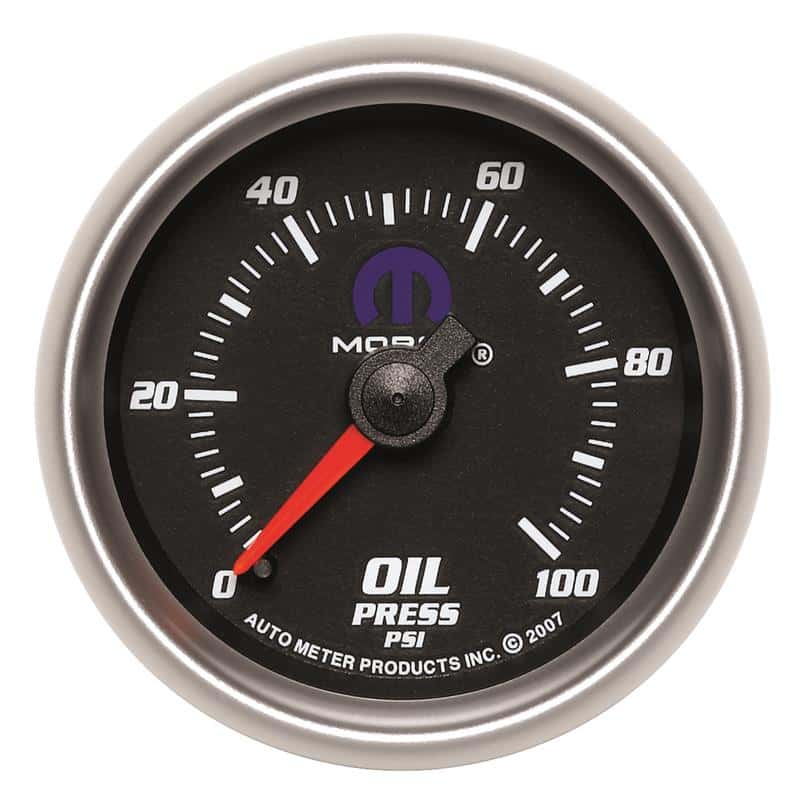 AutoMeter — Autometer Mopar 2-1/16in Mechanical 100PSI Oil Pressure Gauge
MOPAR #77060035, 2-1 - view 2