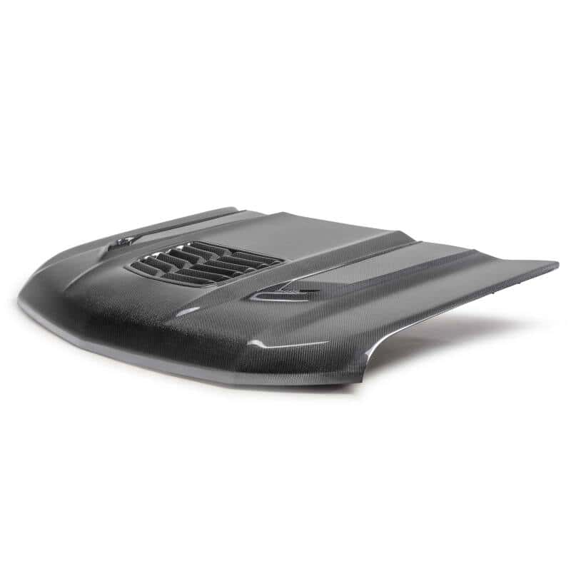 Anderson Composites — Anderson Composites 20-24 Chevy Silverado Type-T2 Carbon Fiber Hood - view 2