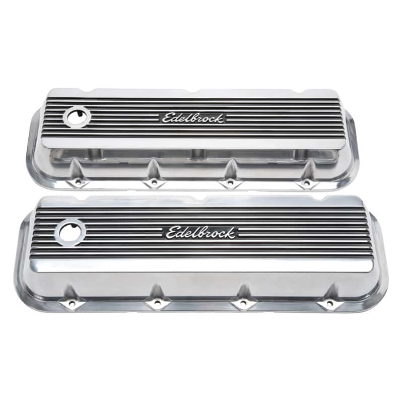 Edelbrock — Edelbrock Valve Cover Elite II Chevrolet 1965 and Later 396-502 Big Block V8 Polished
ELITE - view 1