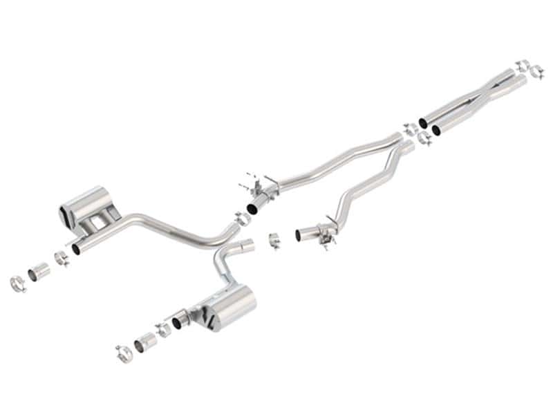 Borla — Borla 15-16 Dodge Charger SRT 392 6.4L No Tip Single Split Rear Exit ATAK w/ Valves Exhaust
Cat-Back System - view 1