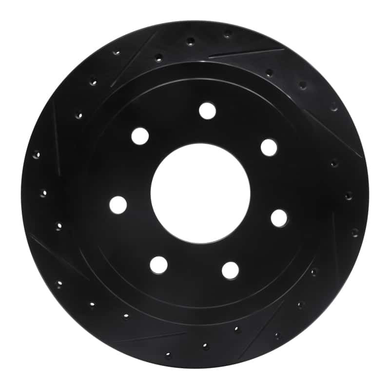 R1 Concepts — R1 04-11 Ford F-150 RWD Rear Left Drilled & Slotted Black Brake Rotor
R1 Brake Rotor Drill - view 1
