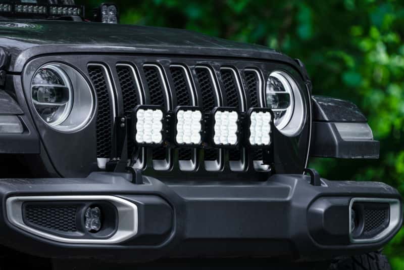 Diode Dynamics — Diode Dynamics Jeep JL SS5 4-Pod CrossLink Grille Lightbar Kit Sport - White Combo - view 2