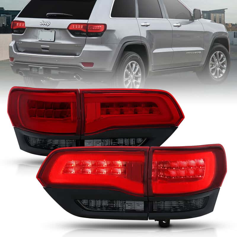 ANZO — ANZO 2014-2016 Jeep Grand Cherokee LED Taillights Red/Smoke
TailLightSet - view 9
