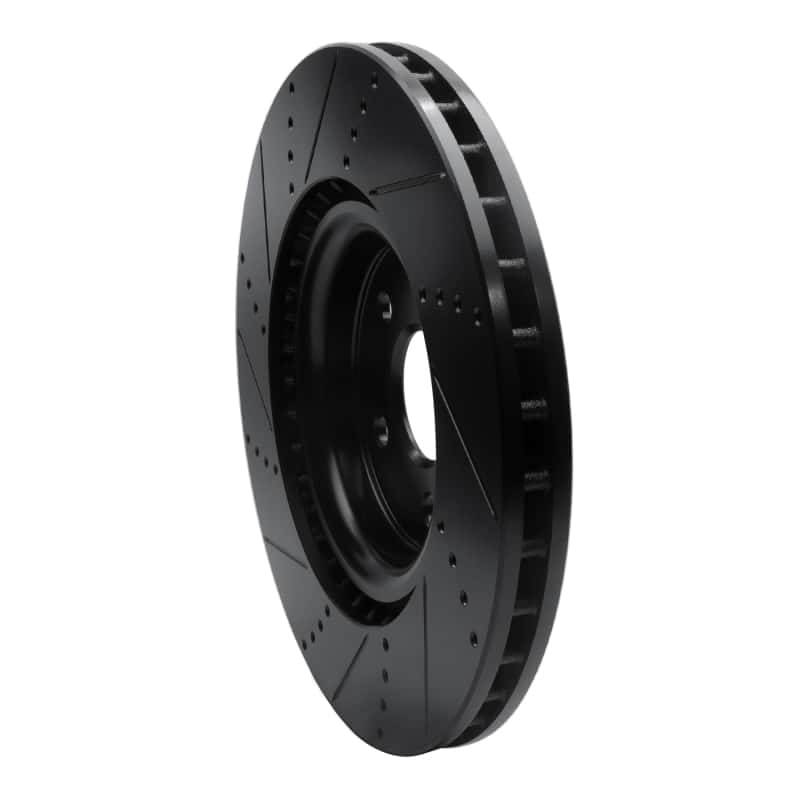 R1 Concepts — R1 2012-2025 Dodge Durango Front Right Drilled & Slotted Black Brake Rotor
R1 Brake Rotor Drill - view 4