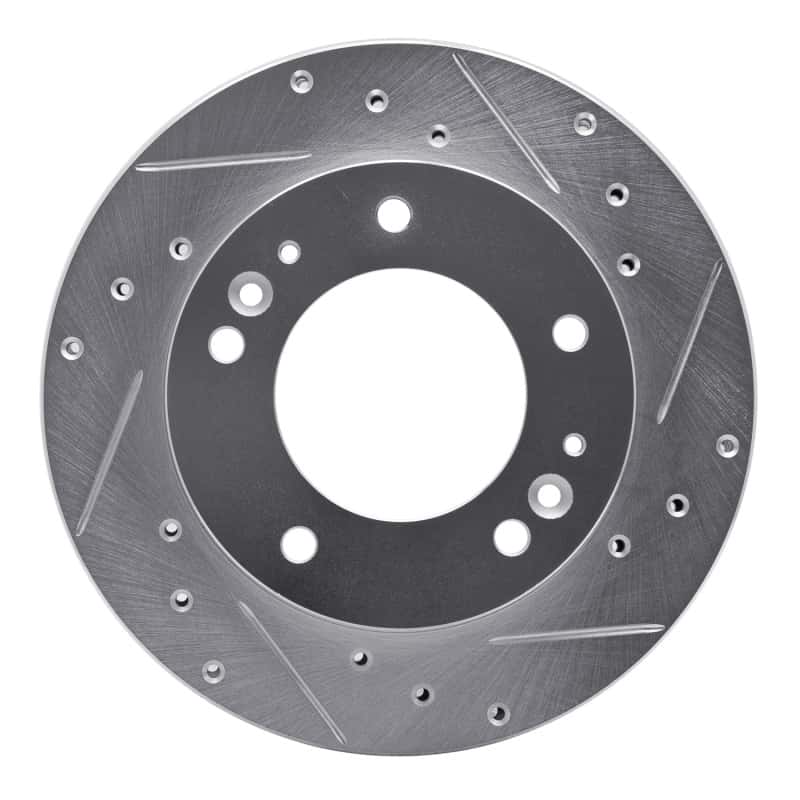 R1 Concepts — R1 2006-2015 Jaguar XJR Rear Right Drilled & Slotted Silver Brake Rotor
R1 Brake Rotor Drill - view 1