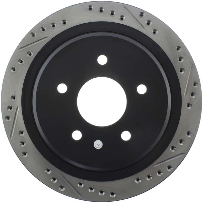 Stoptech — StopTech 97-10 Chevy Corvette Slotted & Drilled Rear Left Rotor
Disc Brake Rotor
Slot/Drill Rotor - view 1
