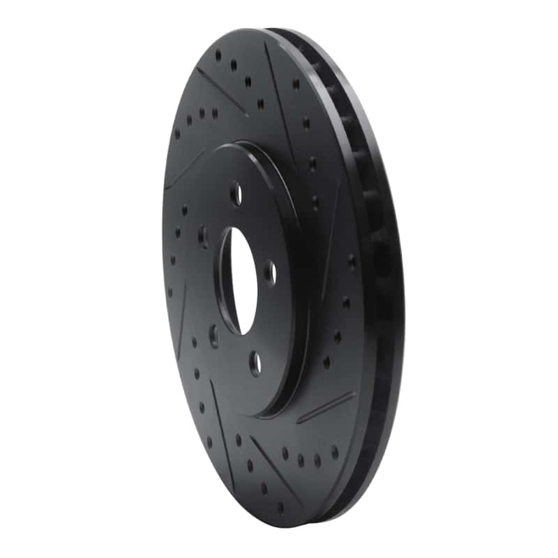 R1 Concepts — R1 95-06 Chrysler CIRRUS Front Right Drilled & Slotted Black Brake Rotor
R1 Brake Rotor Drill - view 2