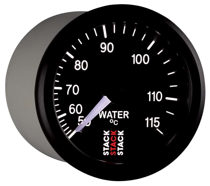 AutoMeter — Autometer Stack Instruments 52mm 50-115 Celsius 3/8 BSPT (M) Mechanical Water Temp Gauge - Black
Ga WTmp Mech Bk 115C - view 5