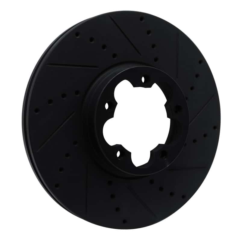 R1 Concepts — R1 15-25 Ford Transit-350 HD/DRW Front Right Drilled & Slotted Black Brake Rotor
R1 Brake Rotor Drill - view 2