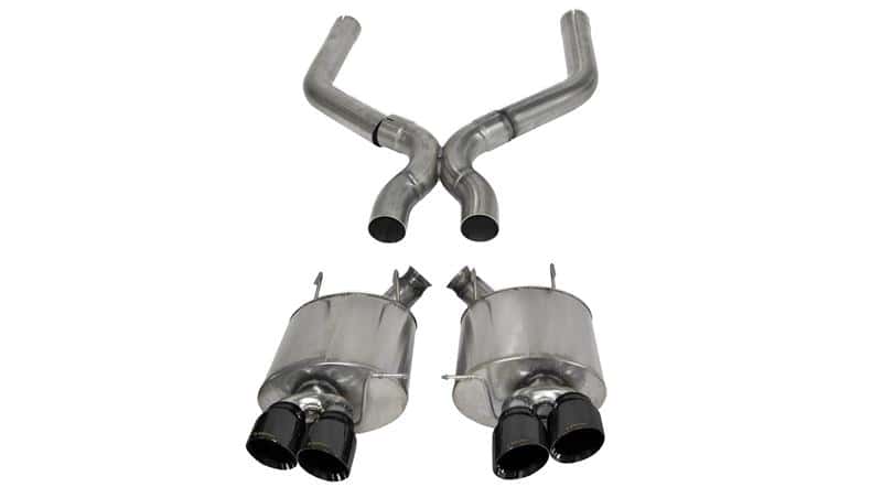CORSA Performance — Corsa 2013-2014 Ford Mustang Shelby GT500 5.8L V8 Black Sport Axle-Back + XO Exhaust
Exhaust - view 2