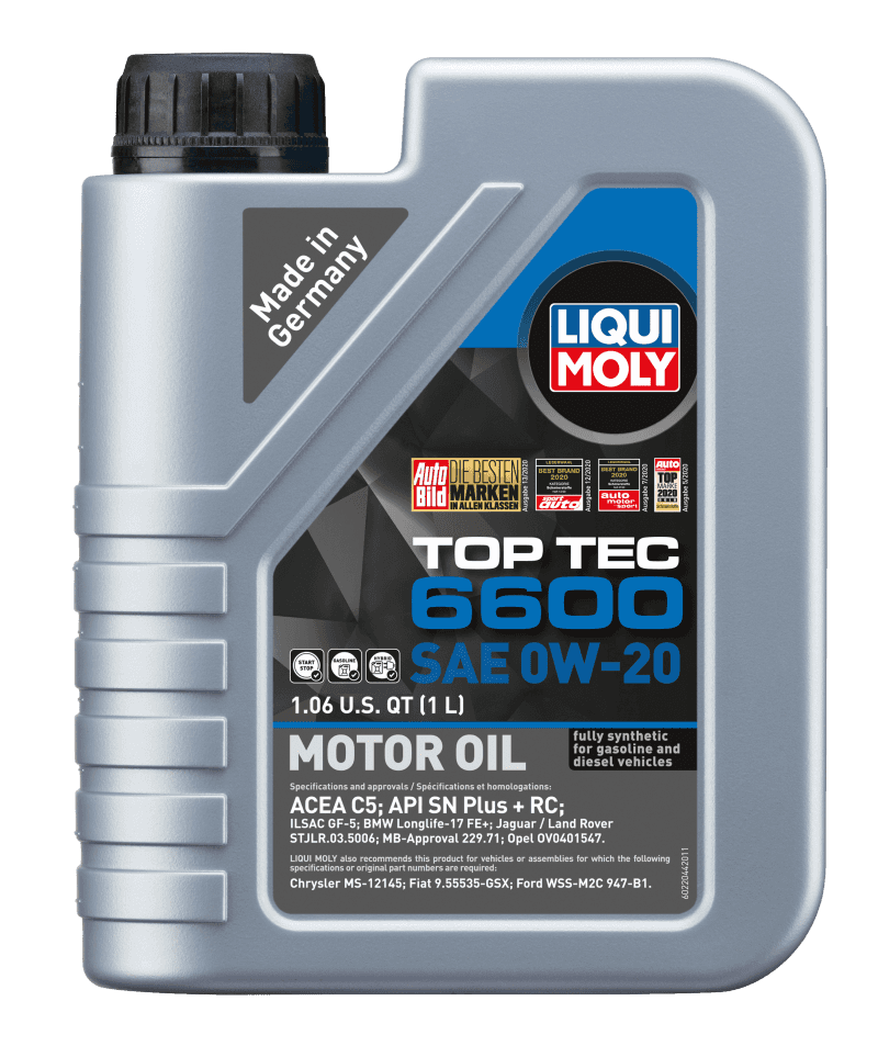 LIQUI MOLY — LIQUI MOLY 1L Top Tec 6600 Motor Oil SAE 0W20 - view 1