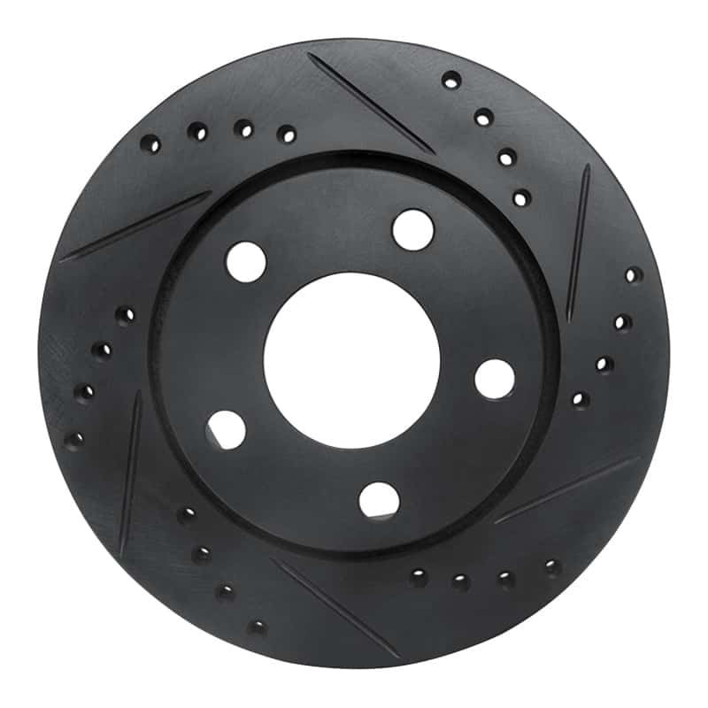 R1 Concepts — R1 00-02 Audi S4 Rear Right Drilled & Slotted Black Brake Rotor
R1 Brake Rotor Drill - view 1