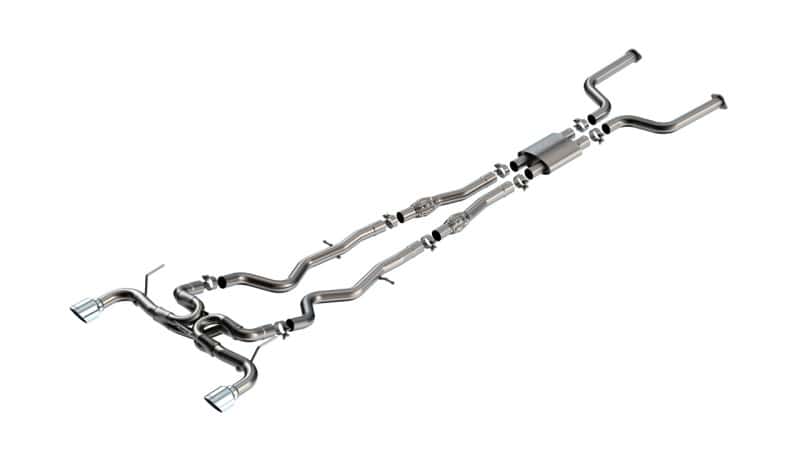 Borla — Borla 16-24 Infinity Q50 (Auto V6) ATAK Cat Back - 4.5in Chrome Tip
Cat-Back System - view 1