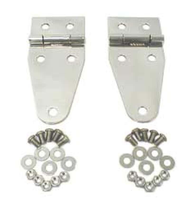 Rugged Ridge — Rugged Ridge 76-95 Jeep CJ / Jeep Wrangler Stainless Steel Hood Hinges
OFFROAD_EXTERIOR - view 2