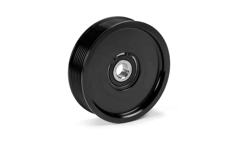 Fleece Performance — Fleece Performance 03-18 Dodge 2500/3500 Cummins Upper Fan Pulley Idler (Black Contrast) - view 1