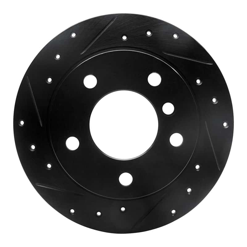 R1 Concepts — R1 95-99 BMW 318TI Rear Left Drilled & Slotted Black Brake Rotor
R1 Brake Rotor Drill - view 1