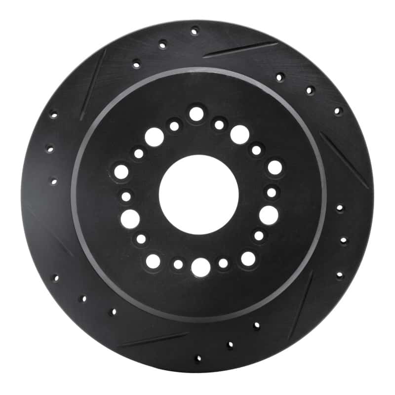 R1 Concepts — R1 92-98 Lexus SC300 Rear Left Drilled & Slotted Black Brake Rotor
R1 Brake Rotor Drill - view 1