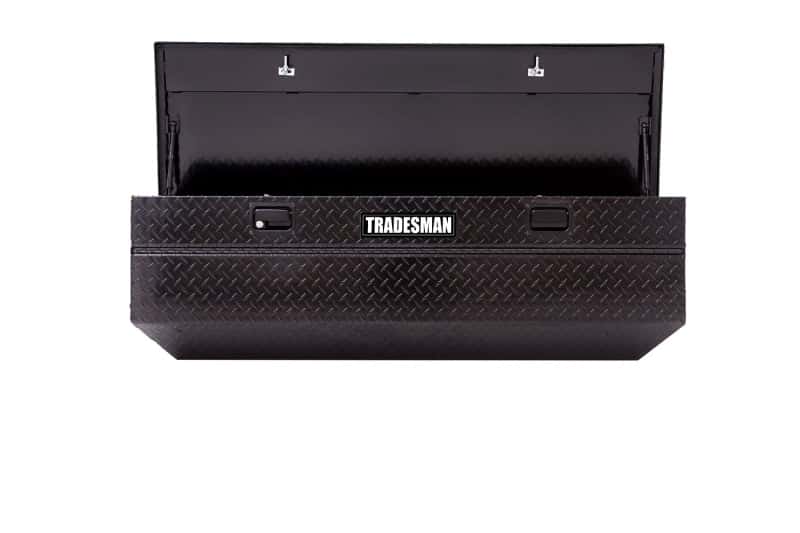 Tradesman — Tradesman Aluminum Flush Mount Truck Tool Box (56in.) - Black - view 6