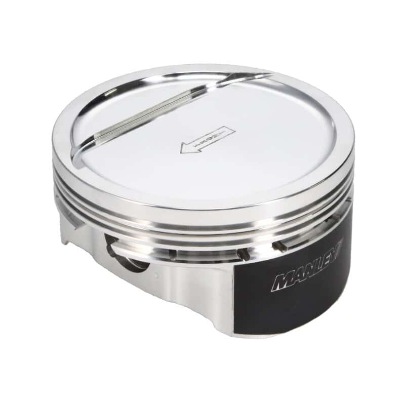 Manley Performance — Manley Small Block Chevy LS Series 4.080in Bore 1.115in CD -18cc Dish Platinum Series Pistons - E/D
Piston Set - view 1