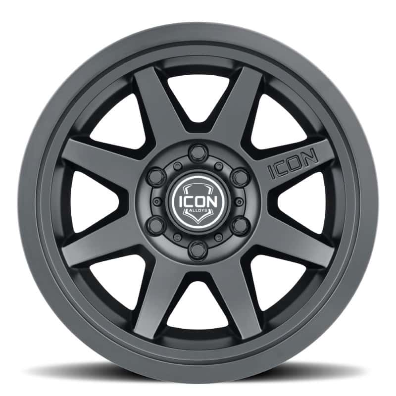 ICON — ICON Rebound 17x8.5 6x5.5 0mm Offset 4.75in BS 106.1mm Bore Satin Black Wheel
REBOUND SLX WHEEL - view 2