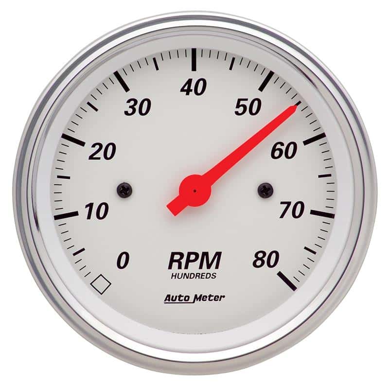 AutoMeter — Autometer Arctic White 3 3/8in 8k RPM In Dash Tachometer
GA 3-3/8" 8K RPM AW - view 2