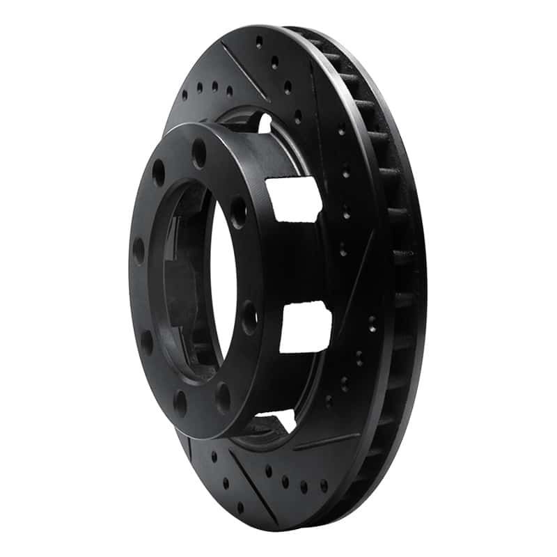 R1 Concepts — R1 75-93 Dodge W200 Front Right Drilled & Slotted Black Brake Rotor
R1 Brake Rotor Drill - view 2