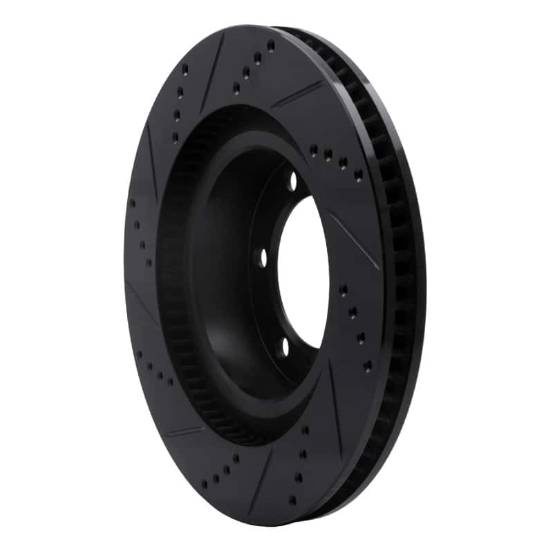 R1 Concepts — R1 10-24 Lexus GX460 Front Right Drilled & Slotted Black Brake Rotor
R1 Brake Rotor Drill - view 4