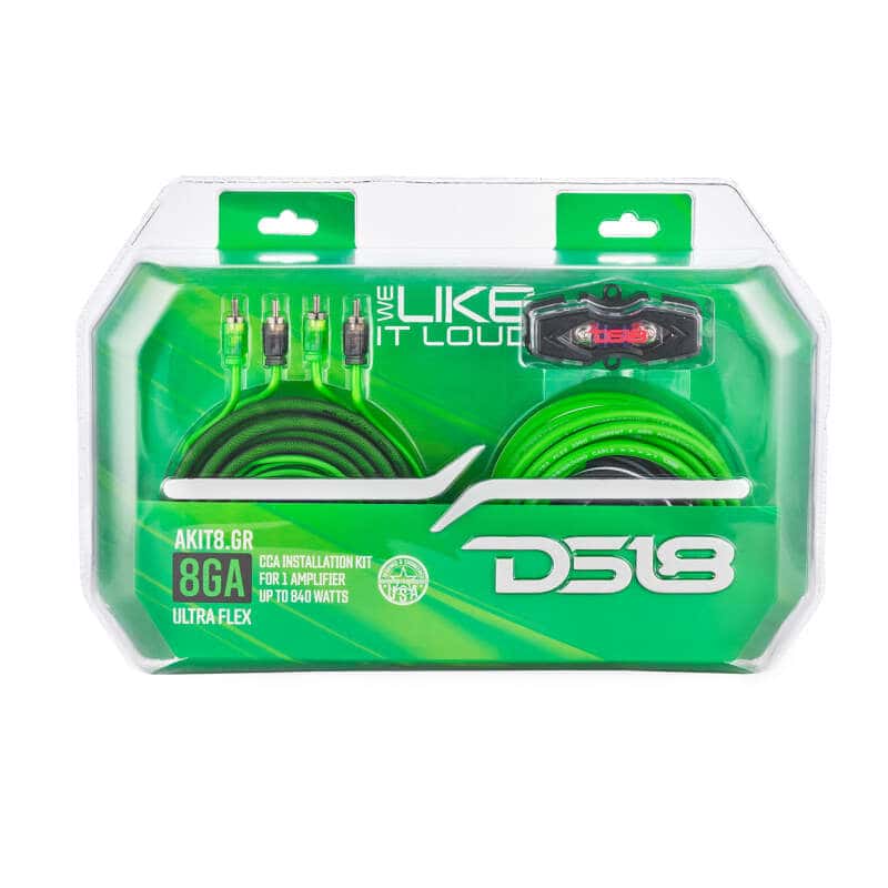 DS18 — DS18 8-GA Amplifier Install Kit Advance- Green - view 4