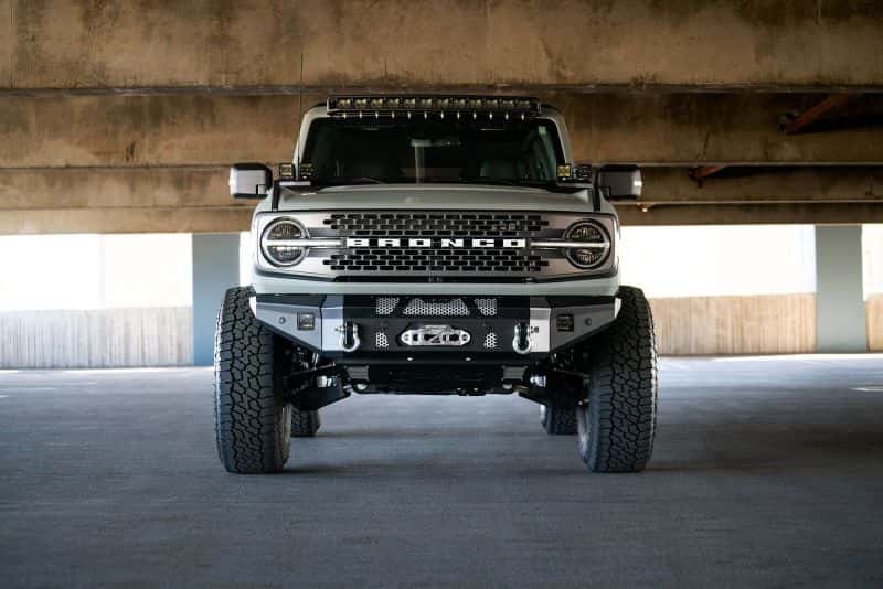 DV8 Offroad — DV8 Offroad 2021+ Ford Bronco Front Bumper Winch Capable w/ Optional Bull Bar/Aux Light Opening - view 15