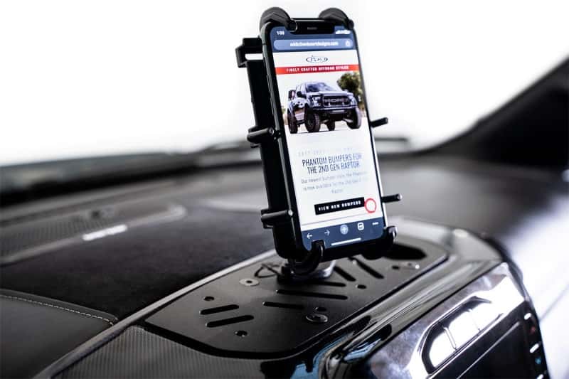 Addictive Desert Designs — Addictive Desert Designs 21-23 Dodge Ram TRX Digital Device Dash Mount
Cell Phone Holder - view 1