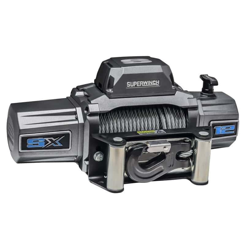 Superwinch — Superwinch 12000 LBS 12V DC 3/8in x 85ft Wire Rope SX 12000 Winch - Graphite
Winch - view 3