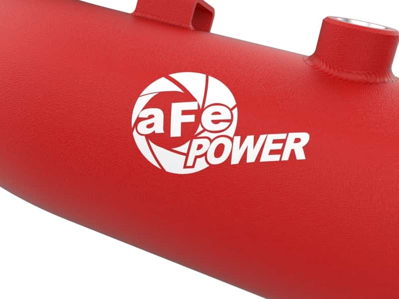 aFe — aFe 23-25 Ford F250/F350 Super Duty V8-6.7L BladeRunner Aluminum Hot & Cold Charge Pipe Kit - Red
Charge Pipe Kit - view 3