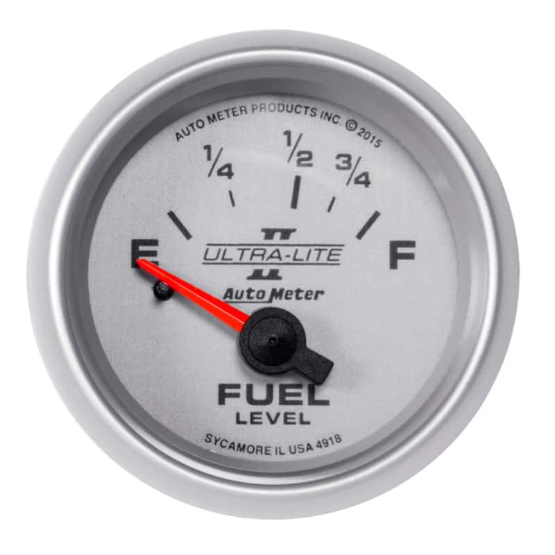 AutoMeter — Autometer Ultra-Lite II Gauge Fuel Level 2 1/16in 16e To 158f Elec Ultra-Lite II
2" FUEL LEVEL, 16E/1 - view 1