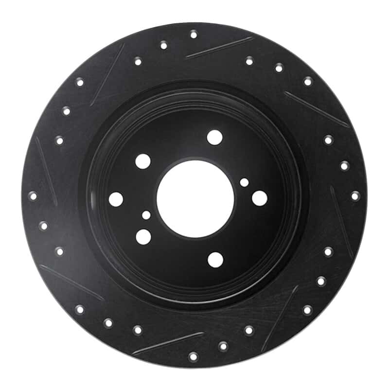 R1 Concepts — R1 90-96 Infiniti Q45 Rear Right Drilled & Slotted Black Brake Rotor
R1 Brake Rotor Drill - view 5
