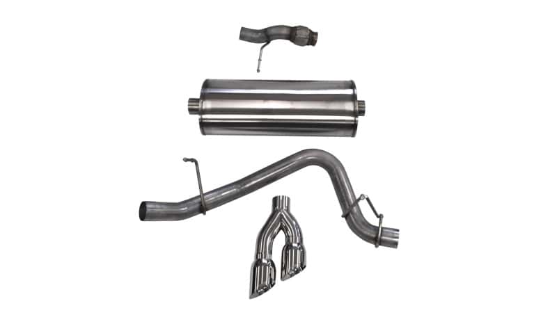 CORSA Performance — Corsa 2015-2020 Chevy Tahoe/GMC Yukon Cat-Back Exhaust Sport 3in Single Side Twin Polished 4in Tips
Exhaust - view 3