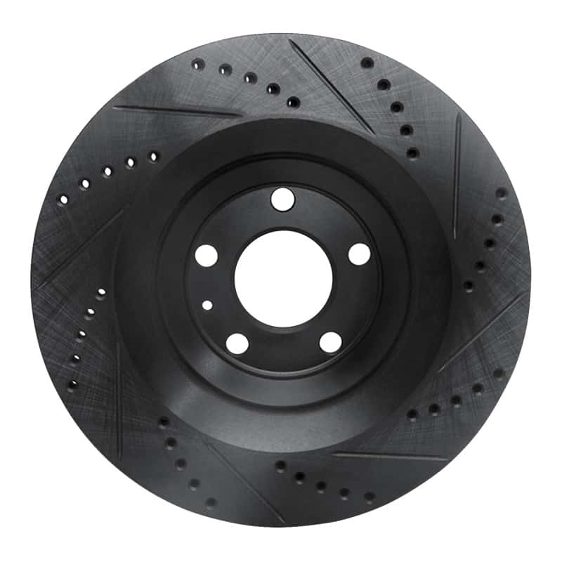 R1 Concepts — R1 05-11 Audi A6 Quattro Rear Left Drilled & Slotted Black Brake Rotor
R1 Brake Rotor Drill - view 5