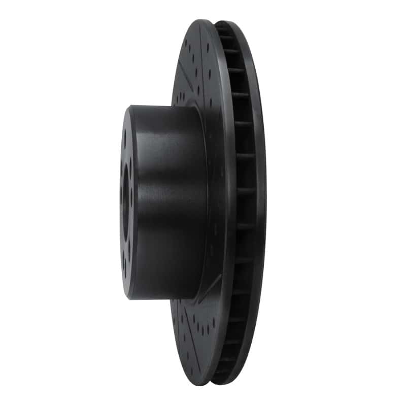 R1 Concepts — R1 91-99 Mercedes-Benz S350 Front Right Drilled & Slotted Black Brake Rotor
R1 Brake Rotor Drill - view 2