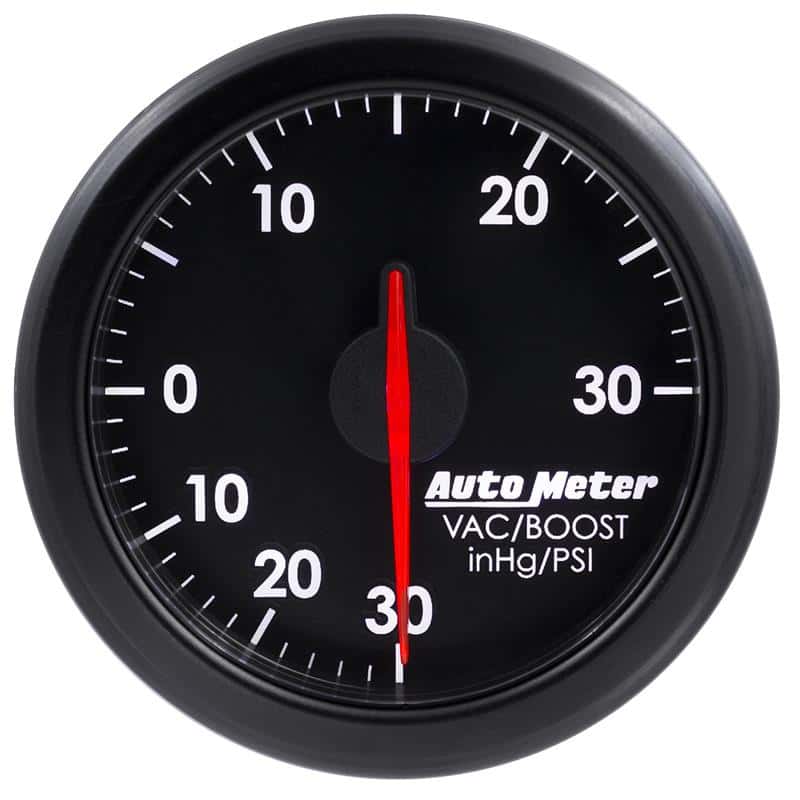 AutoMeter — Autometer Airdrive 2-1/6in Boost/Vac Gauge 30in HG/30 PSI - Black
GA 2" BST/V ARDRV BK - view 1