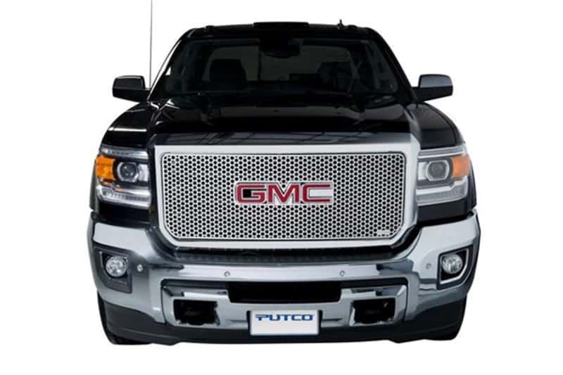 Putco — Putco 15-19 GMC Sierra HD (Does not Fit in All Terrain Model) Punch Stainless Steel Grilles
Grille Insert - view 2
